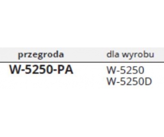 Przegroda do kosza z drutu 250 CHROM