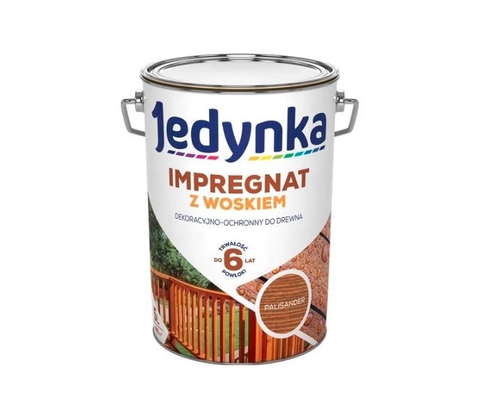 Jedynka impregnat do drewna z woskiem palisander 0,9L