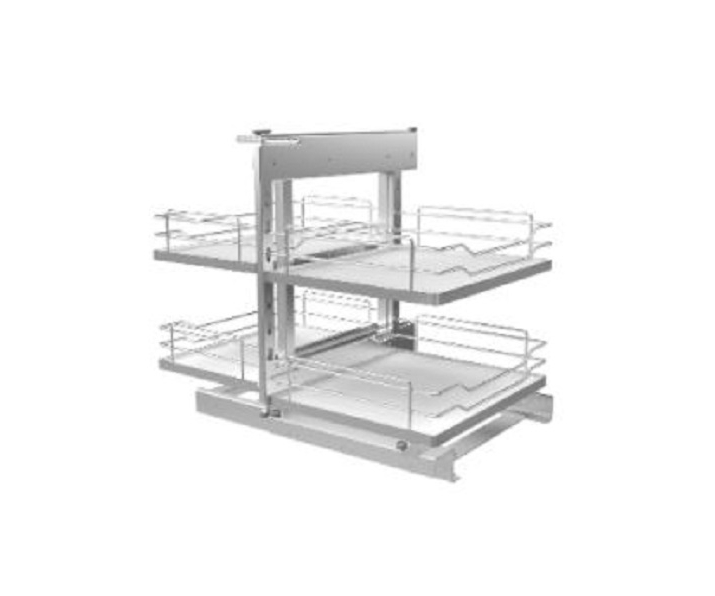 Kosz MAGIC prestige supreme białe dno 800 efekt aluminium