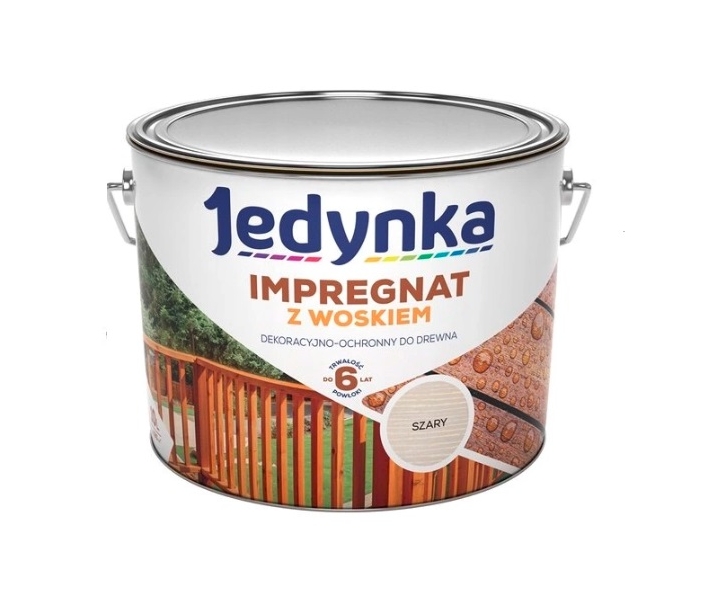 Jedynka impregnat do drewna z woskiem Szary 2,5L 