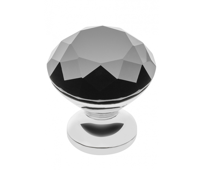 Gałka Crystal Palace B 20mm (Chrome+Black Crystal)