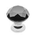 Gałka Crystal Palace B 20mm (Chrome+Black Crystal)