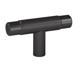 Gałka VENDE A10-P61 anoda czarna-czarny głęboki mat