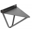Podpórka do półki WIRE, 18x16cm, czarny mat