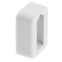 ROZETKA PROSTOKĄTNA Z ZAŚLEPKĄ BIAŁY