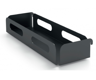 Półka BOX do stelaża kosza cargo 150 PRESTIGE SUPREME, mocowanie boczne, P67 biała, NOMET W-2317B-KO-150.P67