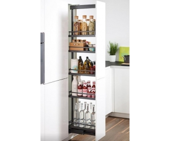 PEKA 001.19.KPL/A DISPENSA ARENA STYLE 1600-1900/ 300/ 5/ ANTRACYT cargo wysokie do montażu w słupku meblowym