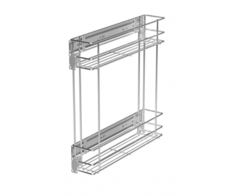 Kosz cargo 150 dwupoziomowy STANDARD, mocowanie boczne, P1 biały, NOMET W-2313M-150.P1