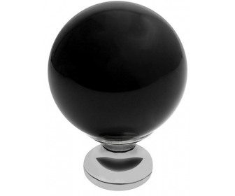 Gałka Crystal Palace C 40mm (chrom +black crystal)