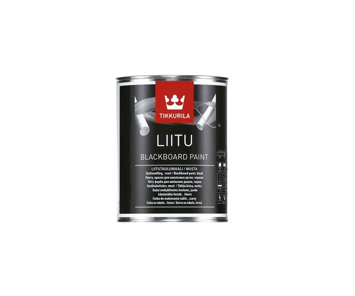 Tikkurila Liitu Farba tablicowa czarna black 1L