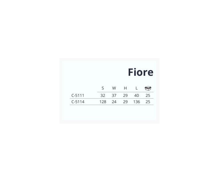 Uchwyt FIORE Lo 128mm kość słoniowa