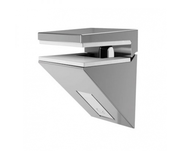 KALABRONE mini wspornik półki szklanej stal nierdz.