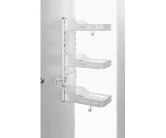 SESAM/ BIAŁY półki i wieszaki do przechowywania przyborów gospodarczych