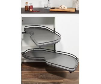 LEMANS II ARENA STYLE 600/ PRAWY/ ANTRACYT wysuwane półki do szafki narożnej