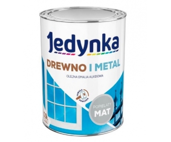 Farba do drewna i metalu Popielaty Mat 0,9L, Jedynka 00457321