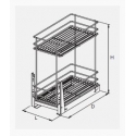 Kosz CARGO 15 II poz. Standard mini dolne G2 CHROM