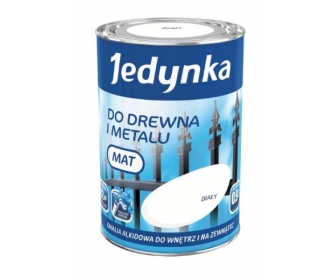 Farba do drewna i metalu Biały Mat 0,9L, Jedynka 00457301