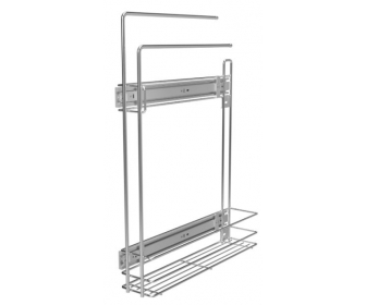 Kosz cargo mini 150 z wieszakiem na ręczniki STANDARD, mocowanie boczne, G2 chrom, NOMET W-2315M-150.G2