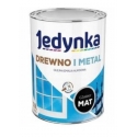 Farba Jedynka do drewna i metalu Czarny Mat 0,9l