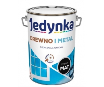Farba do drewna i metalu Czarny Mat 5L, Jedynka 00457309