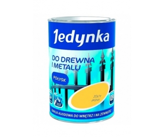 Farba do drewna i metalu Żółty Połysk 0,9L, Jedynka 00457378