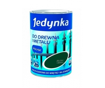 Farba Jedynka do drewna metalu Zielony Połysk 0,9L