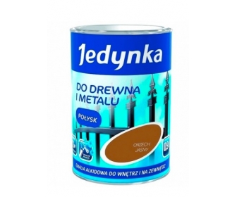 Farba Jedynka do drewna i metalu Orzech Połysk 0,9L