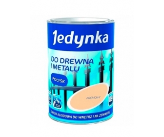 Farba Jedynka do drewna metalu Kremowy Połysk 0,9L