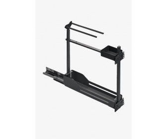 SNELLO 150 Z PÓŁKĄ I WIESZAKIEM NA RĘCZNIKI/ ANTRACYT podblatowe cargo do wąskich szafek