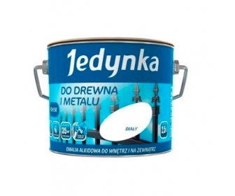 Farba do drewna i metalu Biały Połysk 10L  Jedynka 00457331