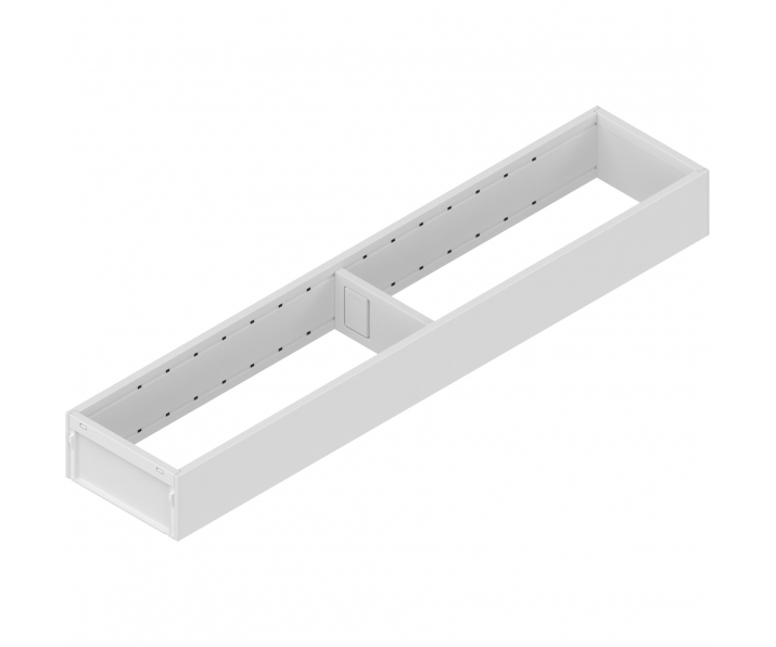 AMBIA-LINE  ramki do szuflady standardowej LEGRABOX, stal, dł. 500 mm, szerokość 100 mm, jedwabiście biały mat