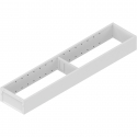 AMBIA-LINE  ramki do szuflady standardowej LEGRABOX, stal, dł. 500 mm, szerokość 100 mm, jedwabiście biały mat