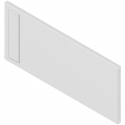 AMBIA-LINE listwa poprzeczna do szuflady z wysokim frontem LEGRABOX (ZC7F300RSU), tworzywo, jedwabiście biały mat