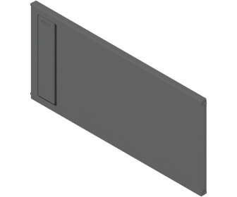 AMBIA-LINE listwa poprzeczna do szuflady z wysokim frontem LEGRABOX (ZC7F400RSP), tworzywo, antracyt mat
