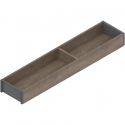 AMBIA-LINE  ramki do szuflady standardowej LEGRABOX, w opcji drewnopodobnej, dł. 500 mm, szerokość 100 mm, Dąb Nebr./szary