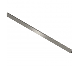 LEGRABOX front, z wpustem do Szuflada wewnętrzna z elementem dekoracyjnym, KB 1200 mm, do przycięcia, anodowane z efektem stali