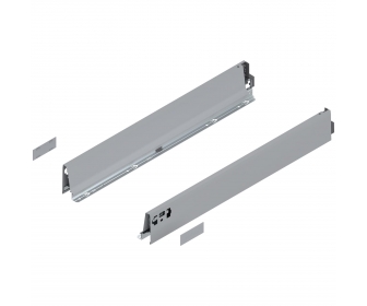 Bok TANDEMBOX intivo/antaro, wys. M (83 mm), dł. 600 mm, lewy/prawy, R9006 szara