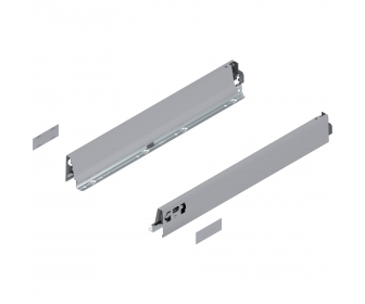 Bok TANDEMBOX intivo/antaro, wys. N (68 mm), dł. 500 mm, lewy/prawy, R9006 szara