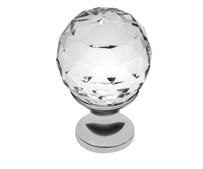 Gałka Crystal Palace A 40mm (Chrome+ Crystal)