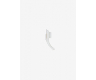 Narożnik wewnętrzny do listwy pojedyńczej L / Biały 