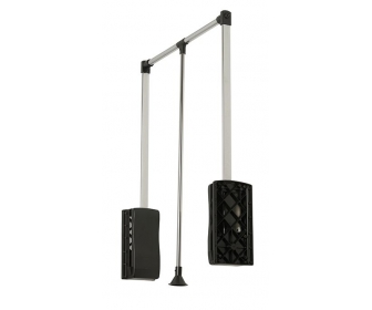 Pantograf z gazowym podnośnikiem 545mm-700mm, stalowy-czarny