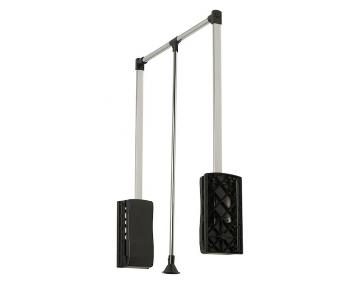 Pantograf z gazowym podnośnikiem 545mm-700mm, stalowy-czarny