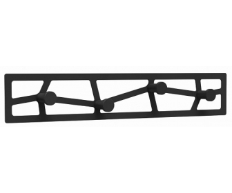 Wieszak panelowy PRATO czarny mat