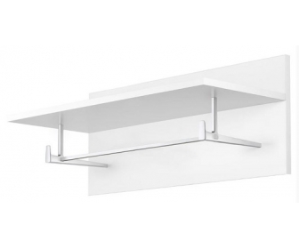 Wieszak garderobiany ALVERO (2 ramiona) chrom połysk