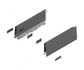 Bok MERIVOBOX, wysokość M (91 mm), dł. 270 mm, lewy/prawy+antracyt     mat*P/U: 1/5