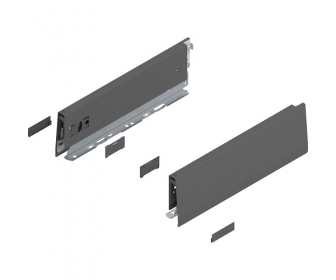 Bok MERIVOBOX, wysokość M (91 mm), dł. 300 mm, lewy/prawy+antracyt     mat*P/U: 1/5