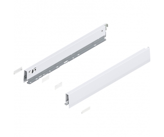 Bok MERIVOBOX, wysokość N (68.5 mm), dł. 500 mm, lewy/prawy+jedwabiście     biały mat*P/U: 1/5