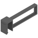 AMBIA-LINE listwy podłużne do relingu poprzecznego, do     MERIVOBOX+antracyt mat*P/U: 40