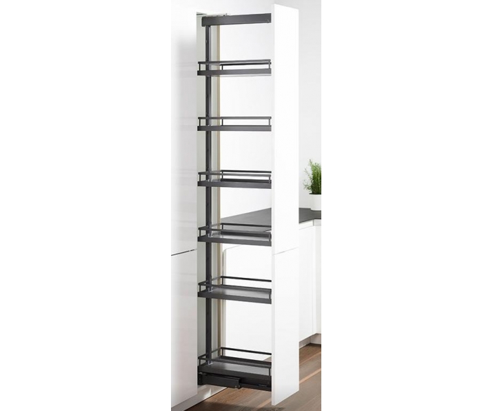 PEKA 001.21.KPL/A DISPENSA ARENA STYLE 1900-2300/ 300/ 6/ ANTRACYT cargo wysokie do montażu w słupku meblowym