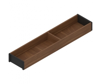 AMBIA-LINE  ramki do szuflady standardowej, do LEGRABOX/MERIVOBOX, w opcji drewnopodobnej, dł. 500 mm, szerokość 100 mm, czarny